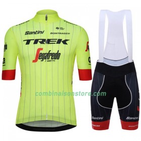 Combinaison Cycliste + Cuissard à Bretelles 2018 Trek-Segafredo Femme N002